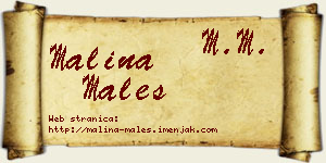 Malina Maleš vizit kartica